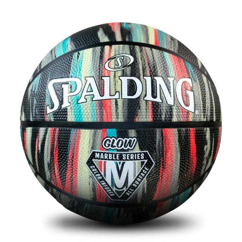 Spalding Outdoor Basketball - Marble Glow BLK/BLU/RED