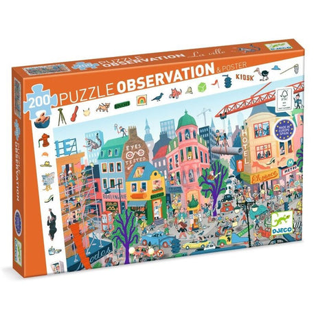 Djeco Observation 200PC Puzzle - The City