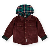 Goldie + Ace Corduroy Hooded Shirt