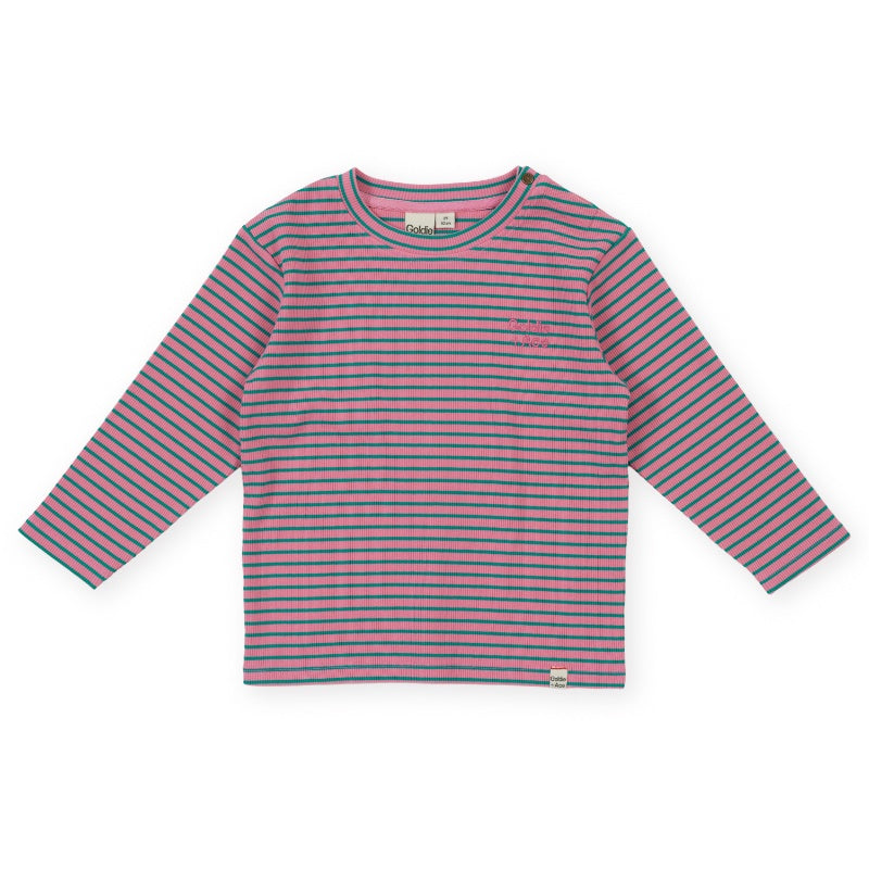 Goldie + Ace Essential Stripe Rib Top - Pink