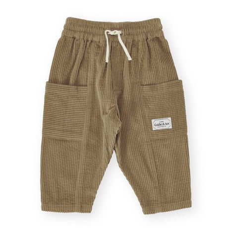 Goldie + Ace Kit Corduroy Pocket Pants - Khaki