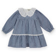 Goldie + Ace Collared Dress - Blue Gingham