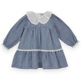 Goldie + Ace Collared Dress - Blue Gingham