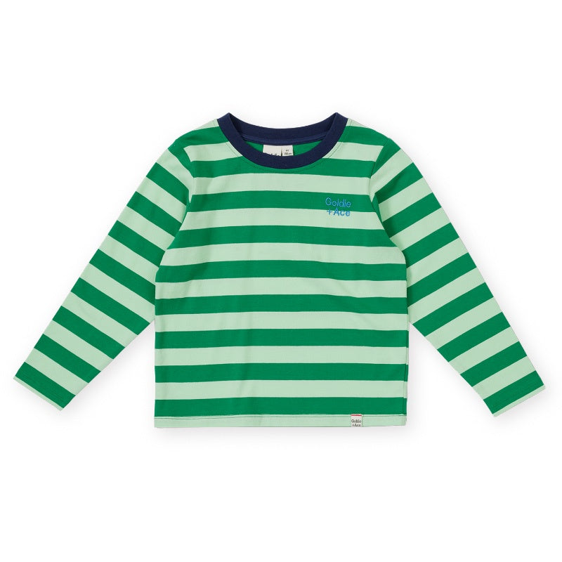 Goldie + Ace Essential Stripe LS Top - Green