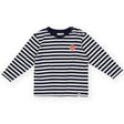 Goldie + Ace Essential Stripe LS Top - Navy/White