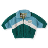 Goldie + Ace Frankie Sherpa Jacket - Teal/Cream