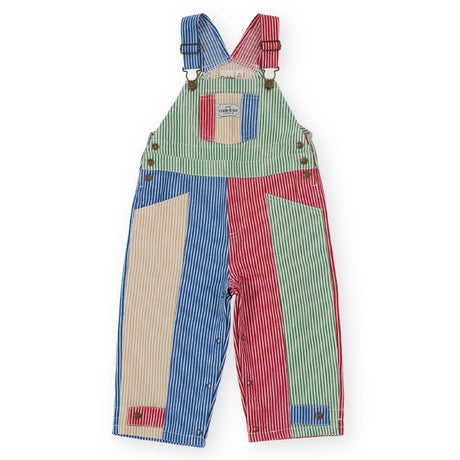 Goldie + Ace Blake Overalls - Patchwork Stripe