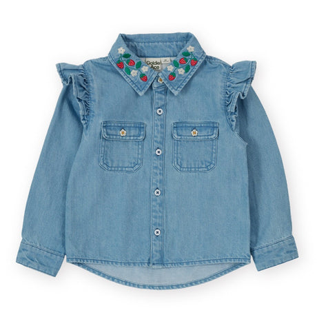 Goldie + Ace Chambray Shirt - Wild Strawberry