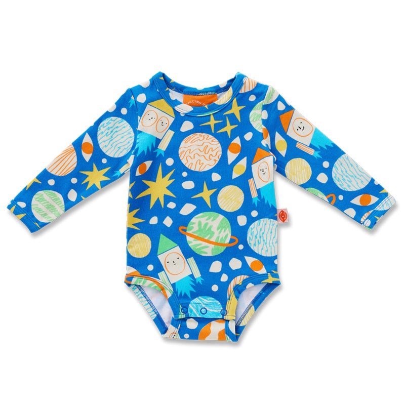 Halcyon Nights Long Sleeve Bodysuit - See You In Space