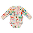 Halcyon Nights Long Sleeve Bodysuit - Coo-ee!