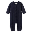 Nature Baby Lou Suit - Navy Cable Knit