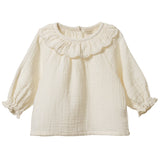 Nature Baby Ruffle Cameron Blouse - Natural