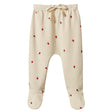 Nature Baby Footed Romper - Radish Print