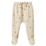 Nature Baby Footed Romper - Radish Print