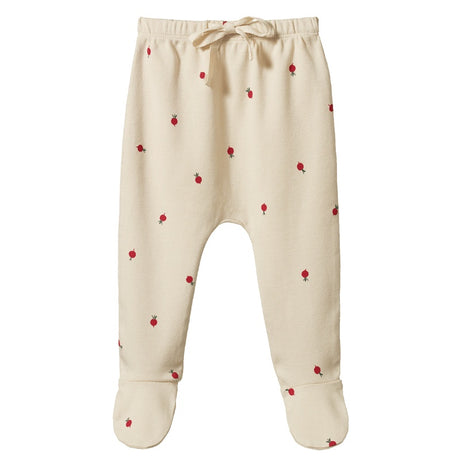 Nature Baby Footed Romper - Radish Print