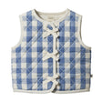 Nature Baby Marlo Quilted Vest - Bluebelle Check