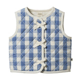 Nature Baby Marlo Quilted Vest - Bluebelle Check