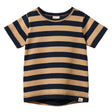 Nature Baby River Tee - Navy / Caramel Stripe