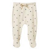 Nature Baby Footed Rompers - Pointelle Winter Berry