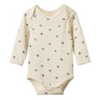 Nature Baby Long Sleeve Bodysuit - Pointelle Winter Berry