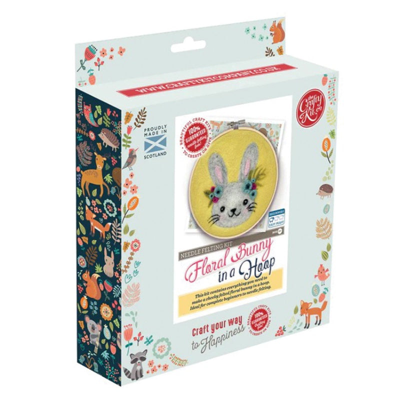 Crafty Kit Bunny Hoop Needle Felt