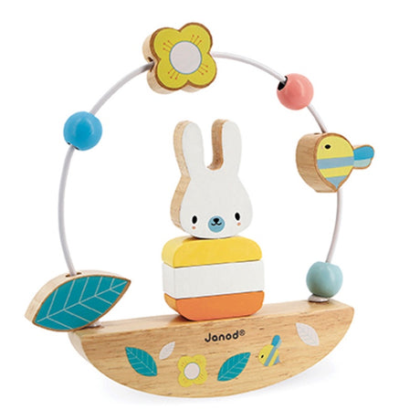 Janod Pure Rabbit Bead Maze Rocker
