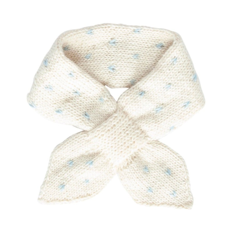 Acorn Bluebell Cross Over Scarf - Cream