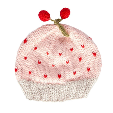 Acorn Cherry Beanie - Pink