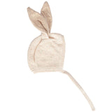 Acorn Bunny Beanie - Cream Speckle