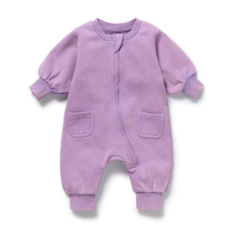 Wilson & Frenchy Terry Growsuit - Berry