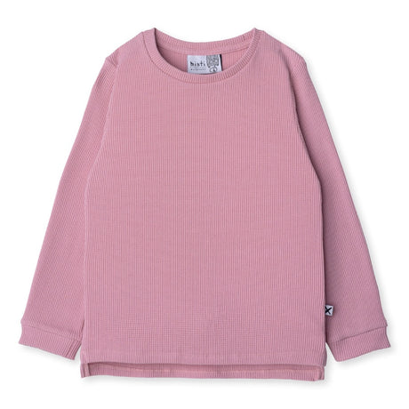 Minti Waffled Tee - Muted Pink