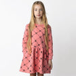 Minti Heart Diamonds Furry Dress - Pink