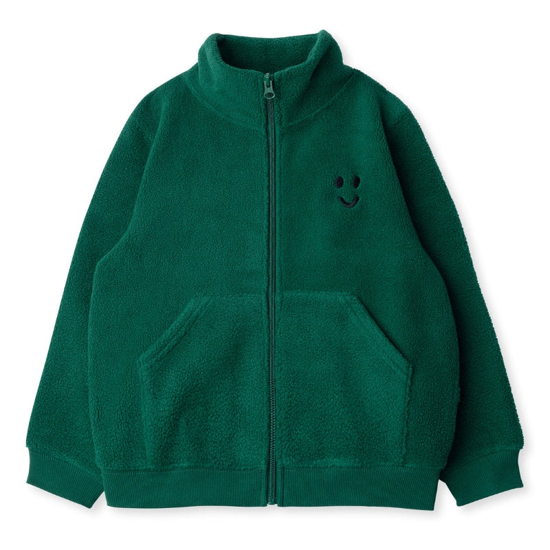 Minti Teddy Zip Up Bomber - Forest