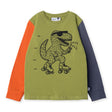 Minti Rolling Rex Tee - Olive/Orange/Dark Grey