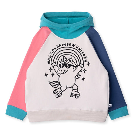 Minti Furry Hood - Magical Rainbow Unicorn Multi