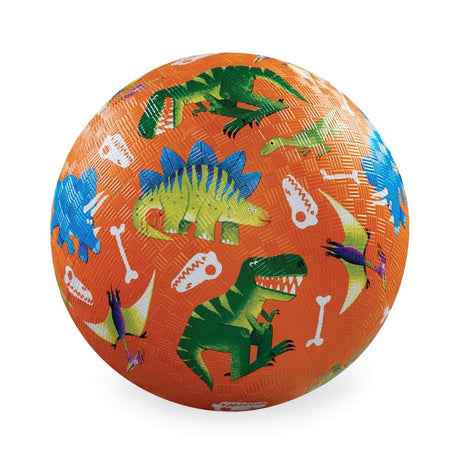 Tiger Tribe 5 Inch Playground Ball - Dinosaur Dig Orange