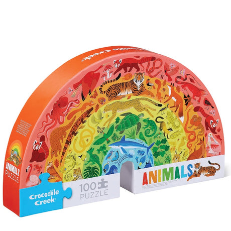 Tiger Tribe Rainbow Puzzle 100PC - Animals