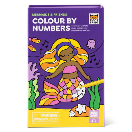Tiger Tribe Colour By Numbers - Mermaids And Friends