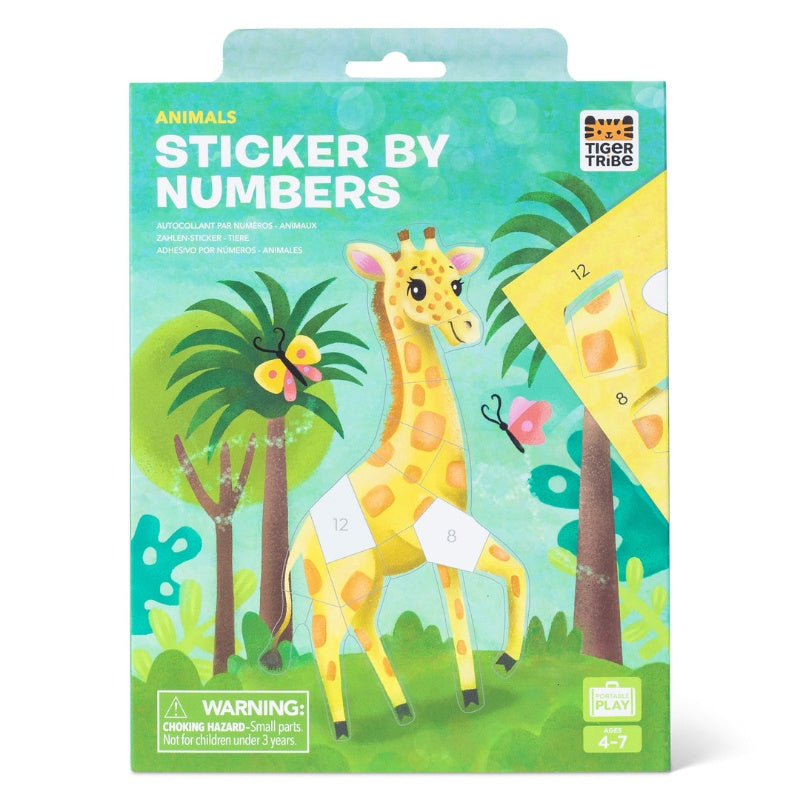 Tiger Tribe Sticker By Numbers - Animals
