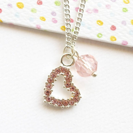 Lauren Hinkley Diamante Necklace Pink Crystal