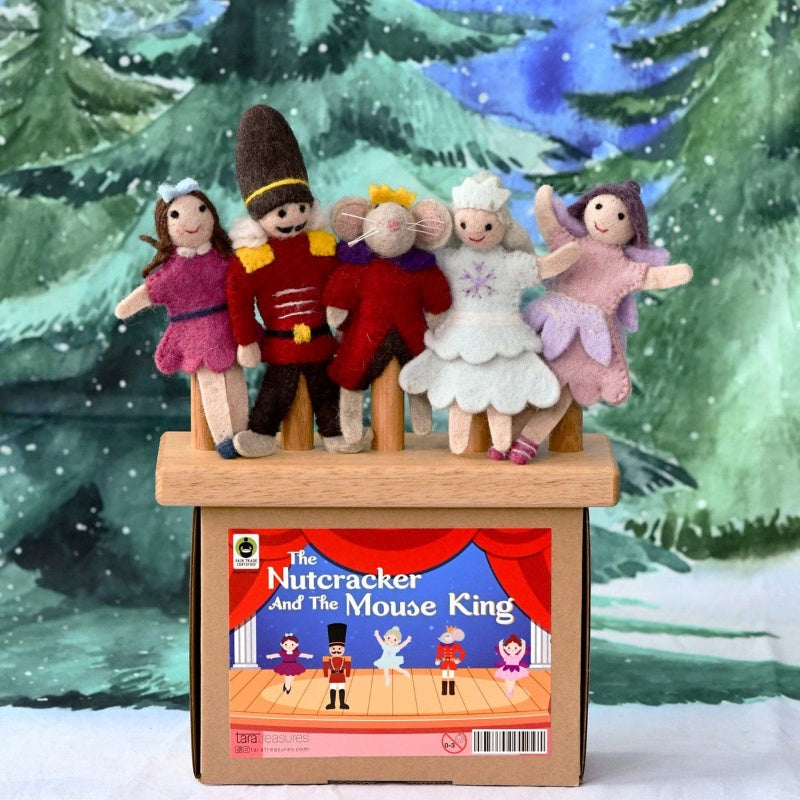 Tara Treasures Nutcracker Felt Finger Puppet Set