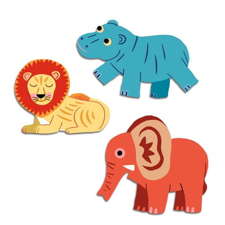 Djeco Safari Animals 62 Sticker Set