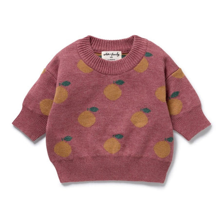 Wilson & Frenchy Knitted Jacquard Jumper - Clementine