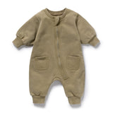 Wilson & Frenchy Terry Growsuit - Olive