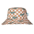 Acorn Wide Brim Hat - Crocodile Checks