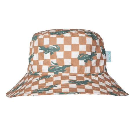 Acorn Wide Brim Hat - Crocodile Checks