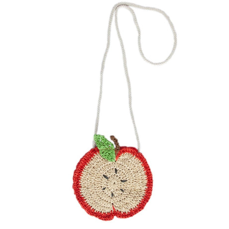 Acorn Straw Bag - Apple