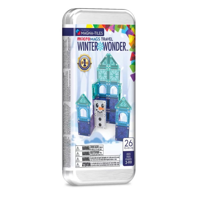 Magna Tiles microMAGS Travel Set 26PC - Winter Wonderland