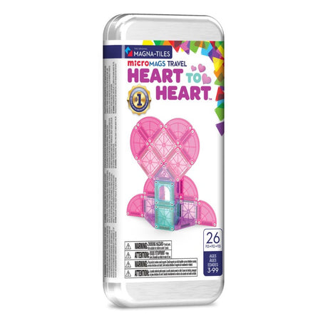 Magna Tiles microMAGS Travel Set 24PC - Heart To Heart