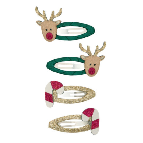Christmas Clips - Rudolph & Candy Cane